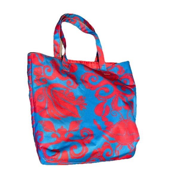 Lilly Pulitzer for‎ Este Lauder Open Top Blue/Pink Tote Bag - Picture 4 of 5